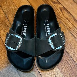 Birkenstock Madrid - Black Nubuck - Size 37 (US 6 - 6.5)